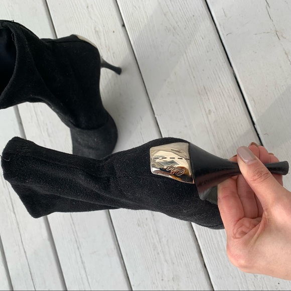 Donald J. Pliner Black Suede Booties - Picture 4 of 6